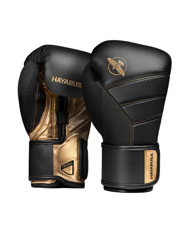 T3 Boxing Gloves Black Gold