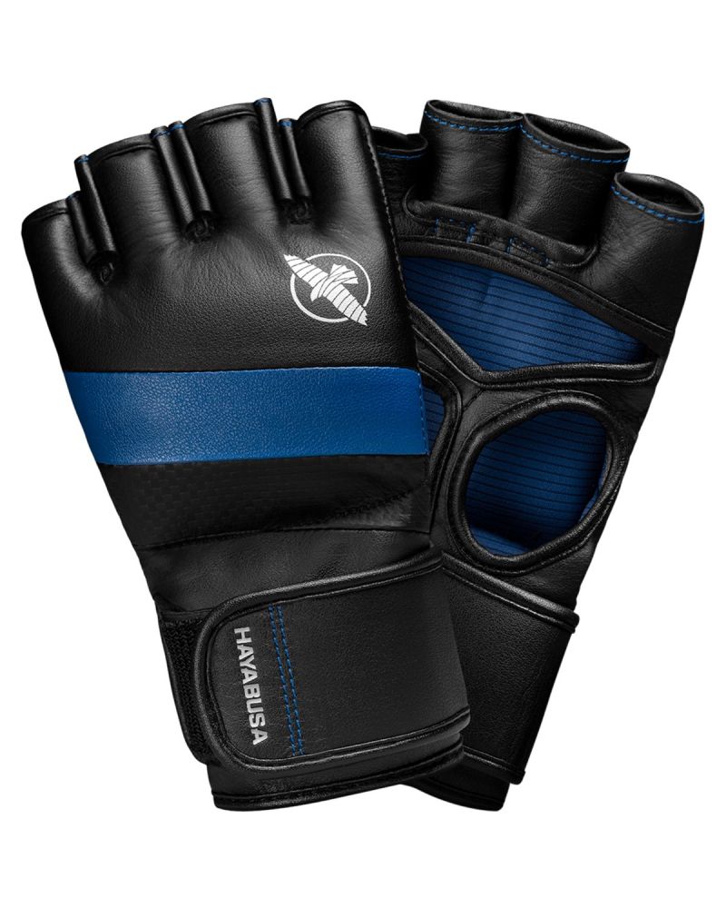 T3 MMA Gloves Black Blue